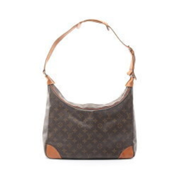 Louis Vuitton Boulogne Monogram Shoulder Bag Leather Brown - Picture 1 of 8